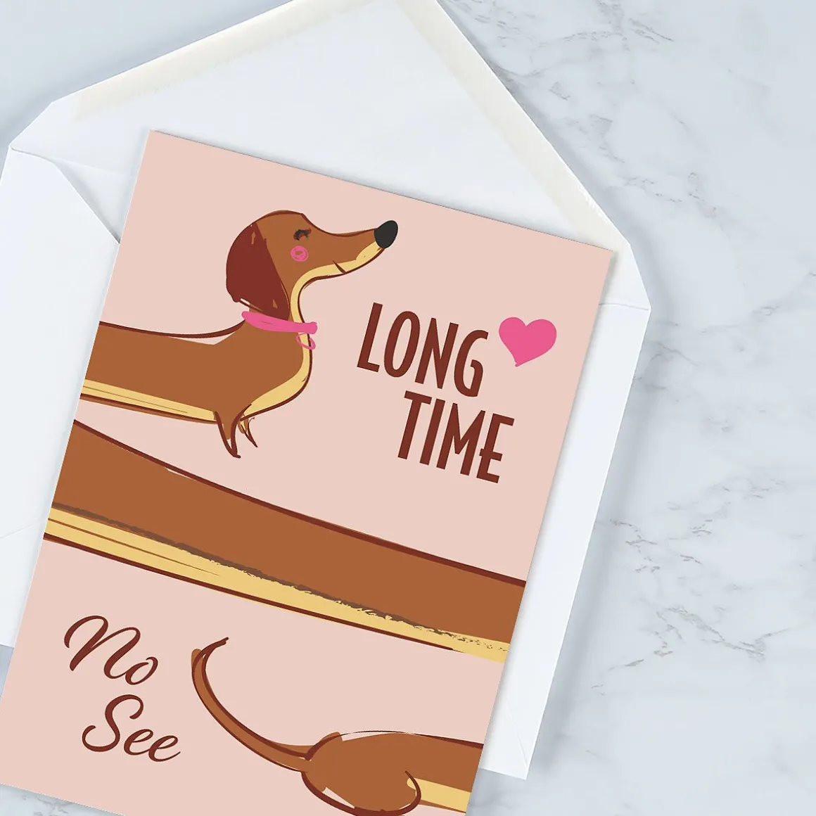 Dachshund Friendship Card