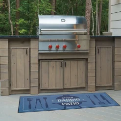 Daddio of the Patio Personalized Double Doormat