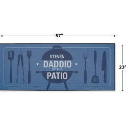Daddio of the Patio Personalized Double Doormat