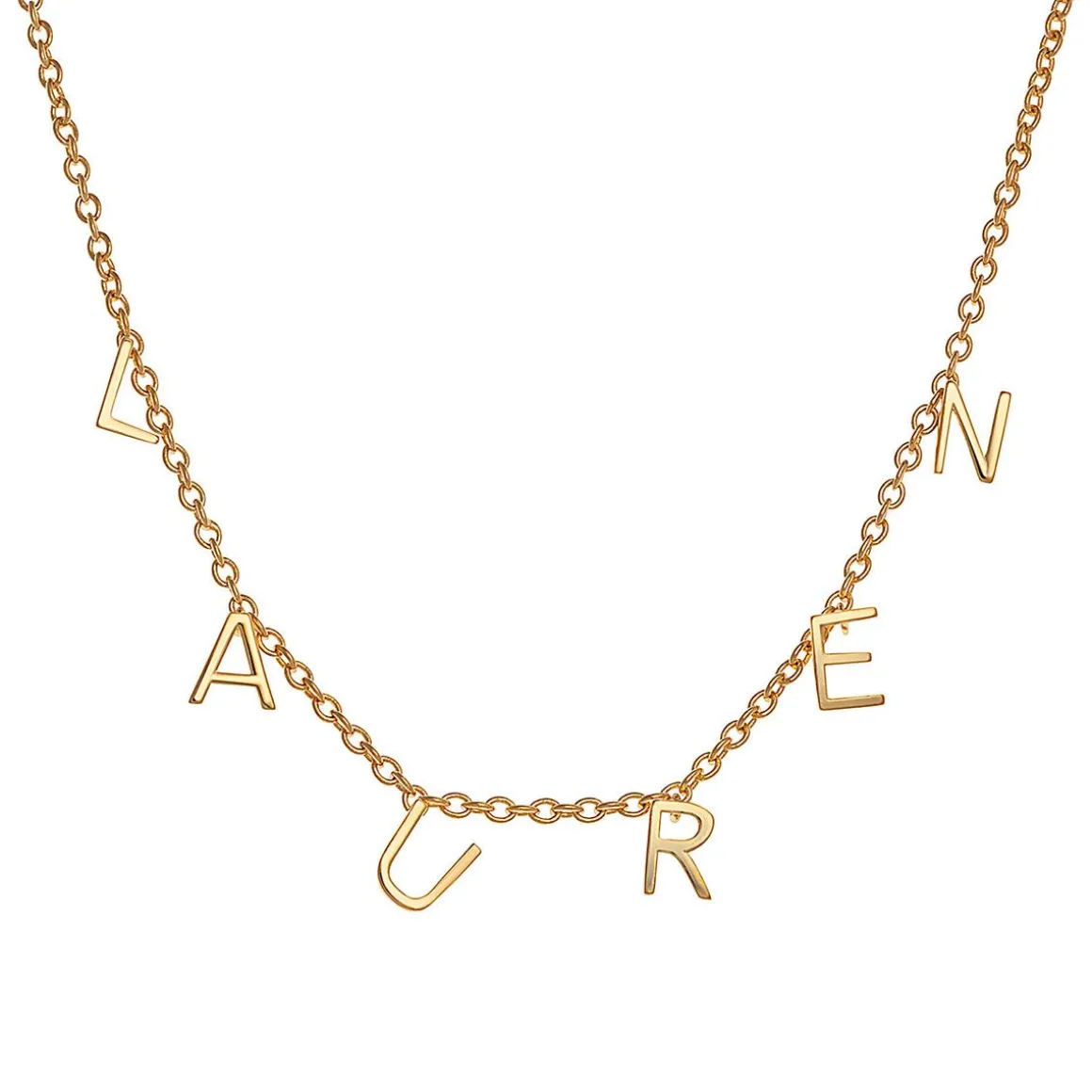 Dainty Name 14K Gold Over Sterling Choker Necklace