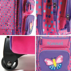 3-D Butterfly Personalized Rolling Luggage