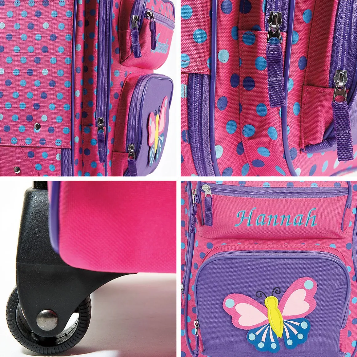 3-D Butterfly Personalized Rolling Luggage