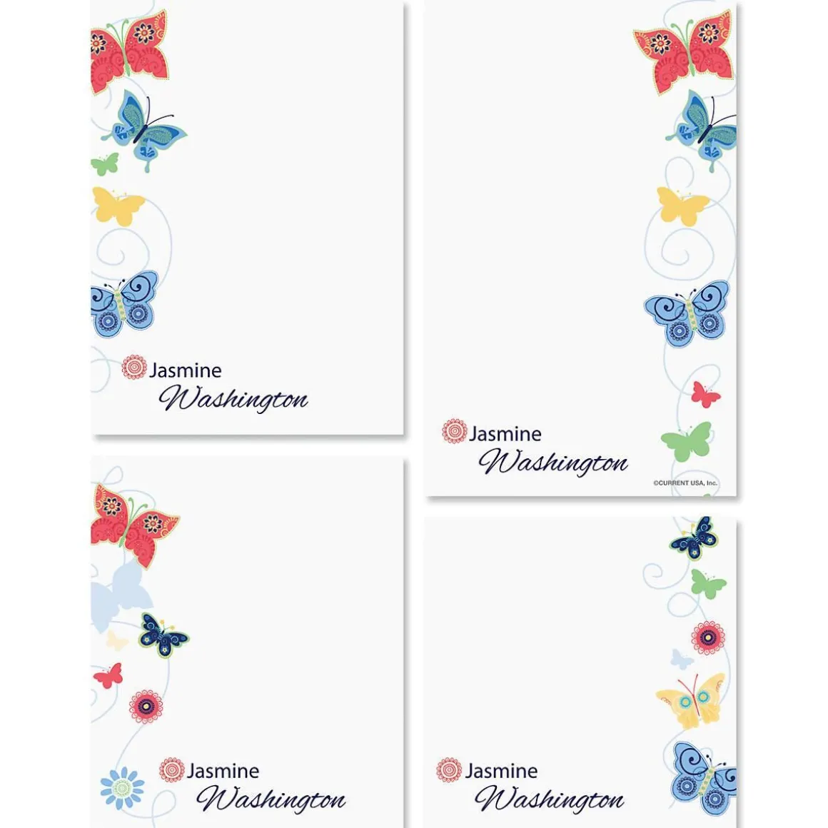 Delicate Butterflies Notepad Set