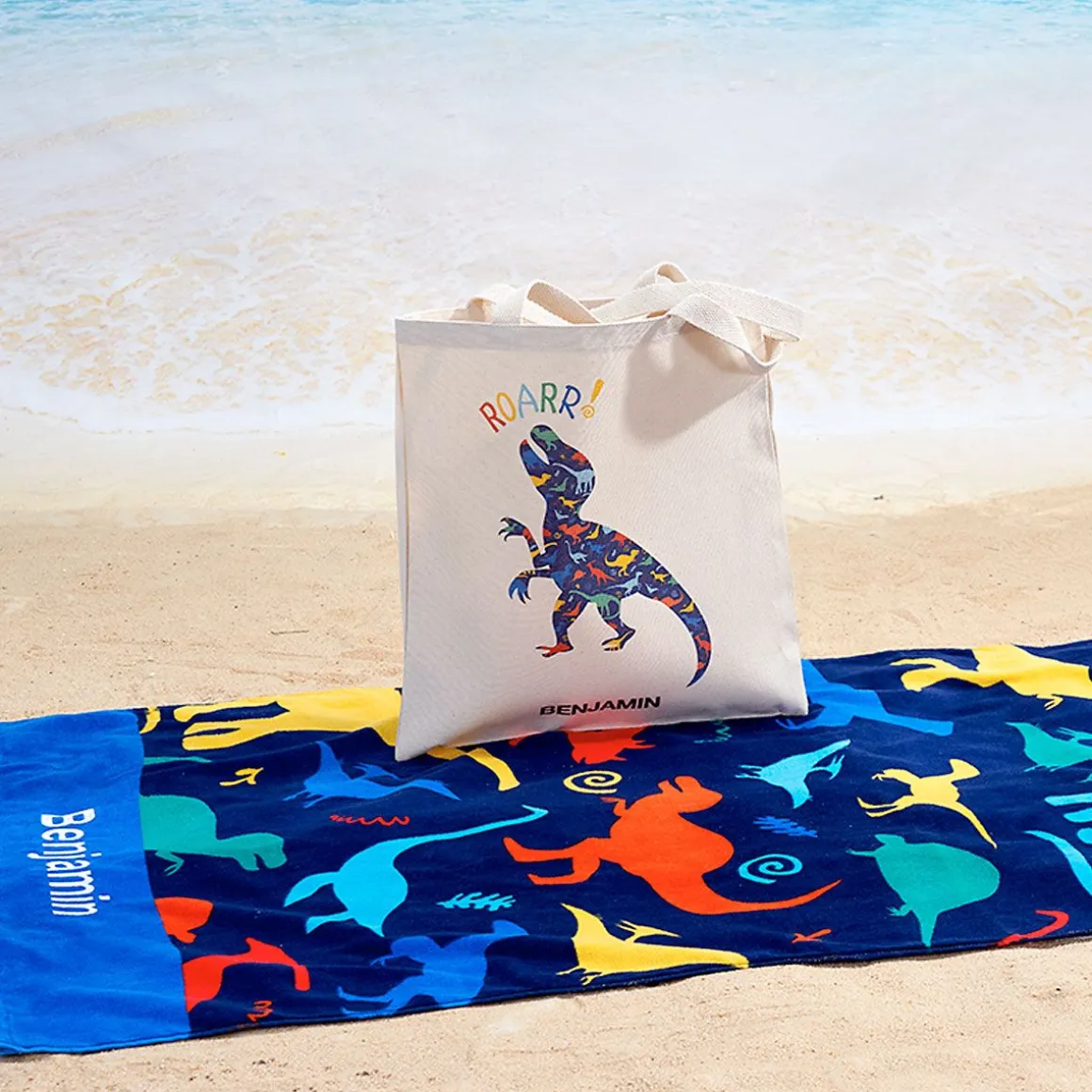 Dinosaur Personalized Towel
