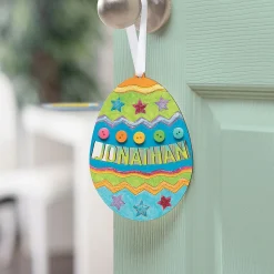 DIY Wood Personalized Easter Egg