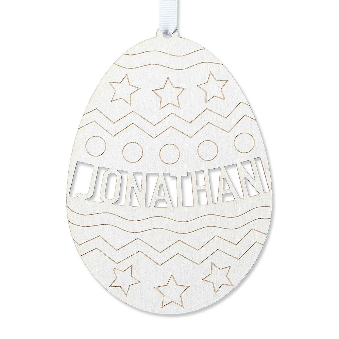 DIY Wood Personalized Easter Egg