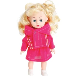 Doll with 8 Outfits and Personalized Pink Trunk