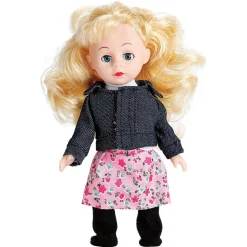 Doll with 8 Outfits and Personalized Pink Trunk