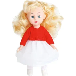 Doll with 8 Outfits and Personalized Pink Trunk