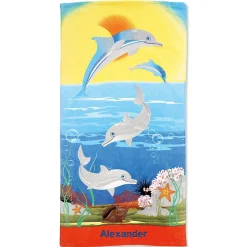 Dolphins Personalized Towel