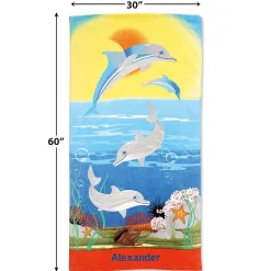Dolphins Personalized Towel