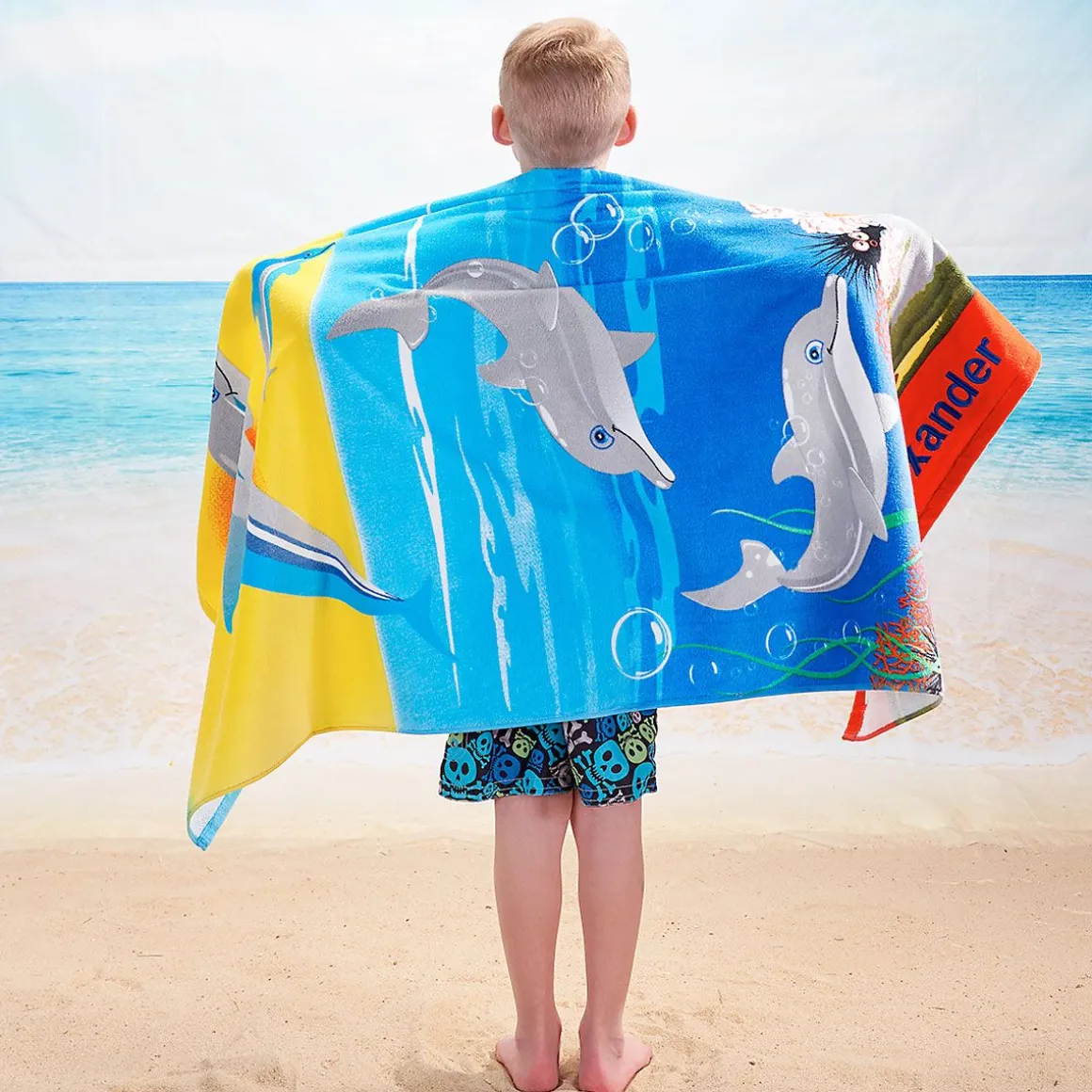 Dolphins Personalized Towel