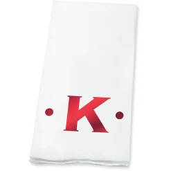 Dot Initial Foil Stamped Disposable Hand Towels