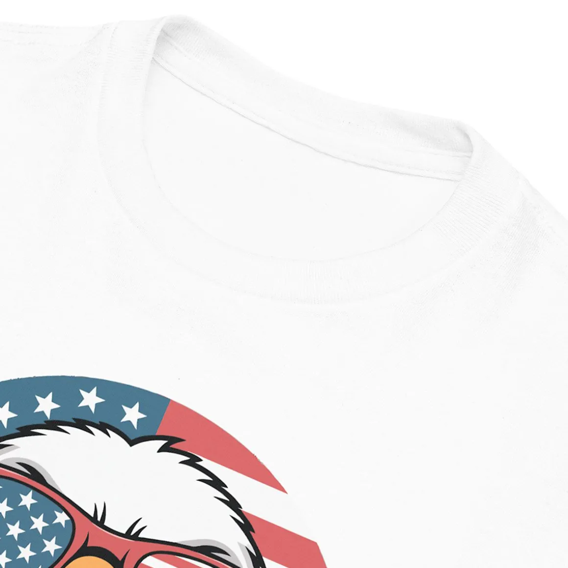 Eagle with Sunglasses Kids White T-Shirt