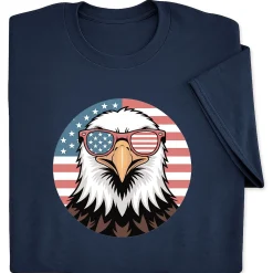 Eagle with Sunglasses Navy T-Shirt