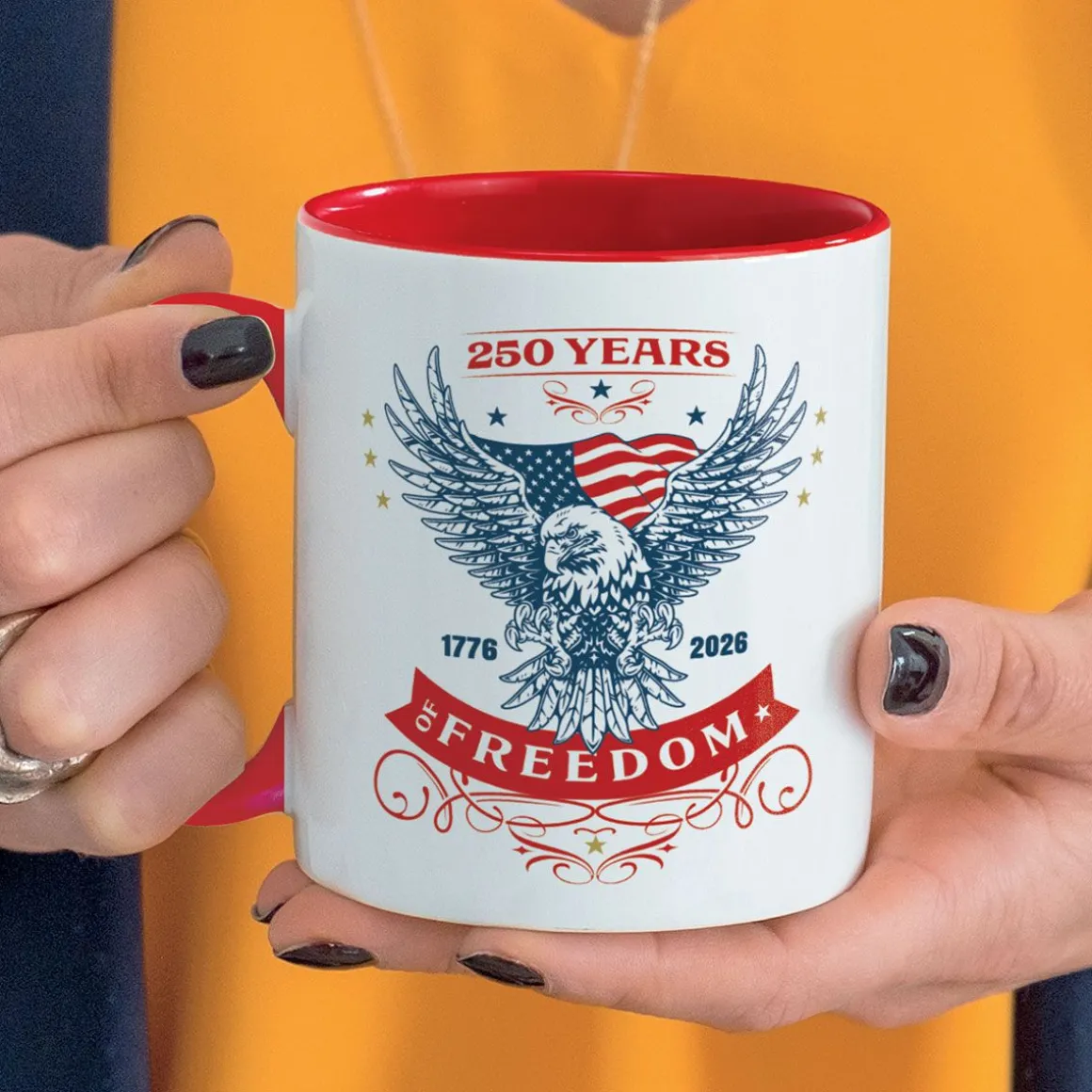 Eagle 250 Years of Freedom Mug