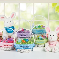 Easter Baskets with Personalized Liners