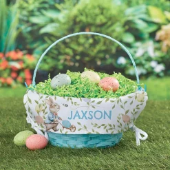Easter Basket with Bunny Personalized Liner
