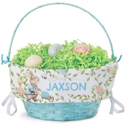 Easter Basket with Bunny Personalized Liner