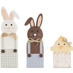 Easter Bunnies and Chick Shelf Sitters
