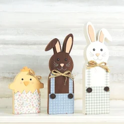 Easter Bunnies and Chick Shelf Sitters