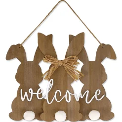 Easter Bunnies Wall Hanger