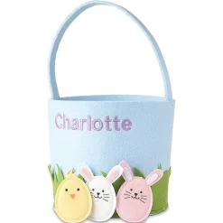 Easter Egg Hunt Felt Personalized Basket