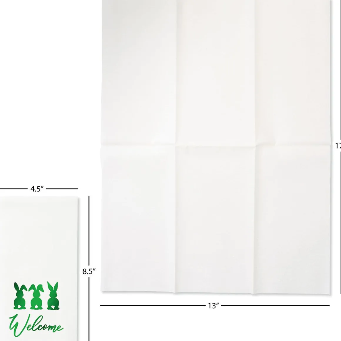 Easter Welcome Foil Disposable Hand Towels