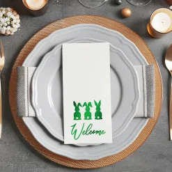 Easter Welcome Foil Disposable Hand Towels