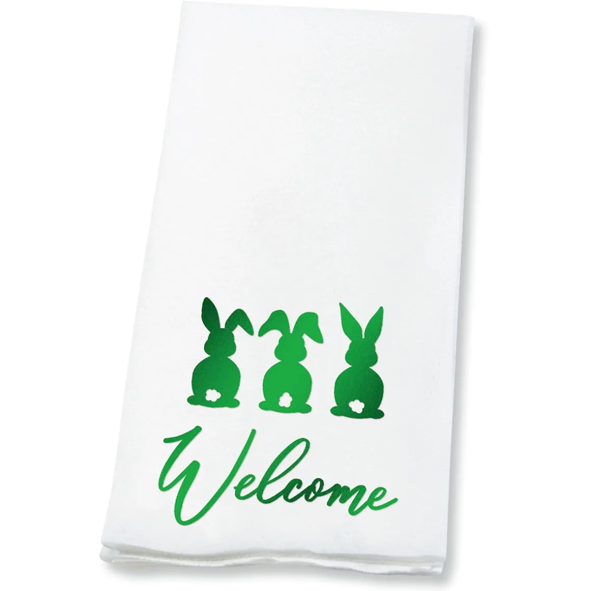 Easter Welcome Foil Disposable Hand Towels