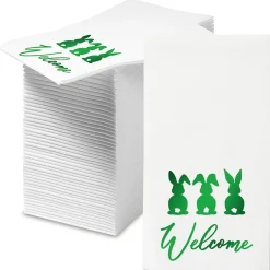 Easter Welcome Foil Disposable Hand Towels