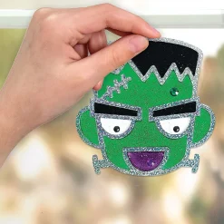 Easy Sparkle Halloween Window Art