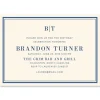 Ecru and Navy Framed Personalized Invitations