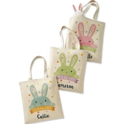 Egg-Hunter Easter Personalized Canvas Totes