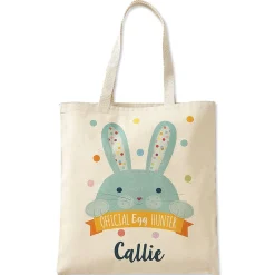 Egg-Hunter Easter Personalized Canvas Totes