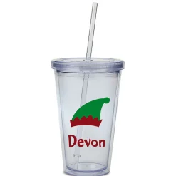 Elf Acrylic Personalized Beverage Cup