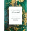 Emerald & Gold Agate Personalized Invitations