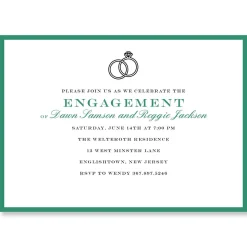 Entwined Ring Personalized Invitations