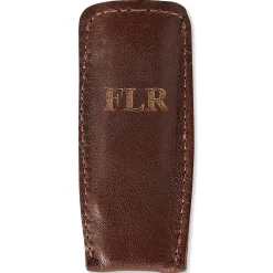 Executive Nail Clippers in a Personalized Leather Case