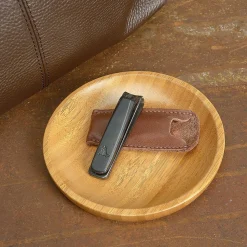 Executive Nail Clippers in a Personalized Leather Case