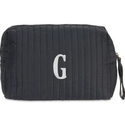Ezra Personalized Black Cosmetic Pouch