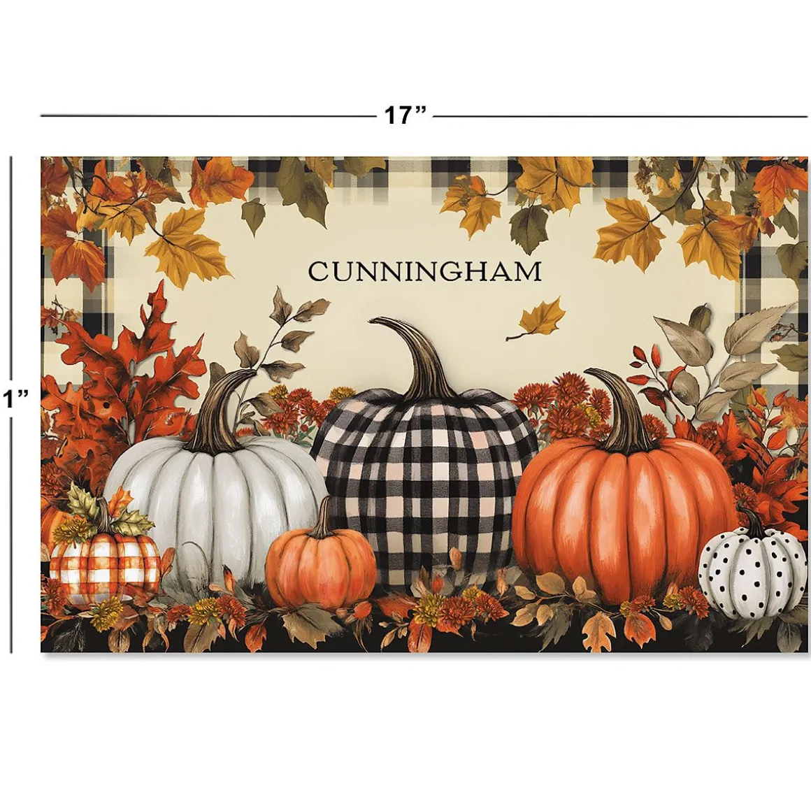 Fall Splendor Paper Personalized Placemat Pad