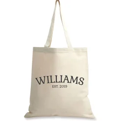 Family Established Personalized Canvas Tote