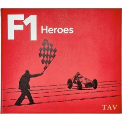 F1 Heroes Personalized Red Leather-Bound Book