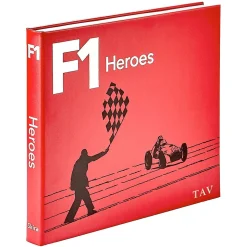 F1 Heroes Personalized Red Leather-Bound Book