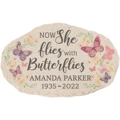 Flies with Butterflies Garden Stone