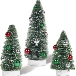 Flocked Trees with Ornaments