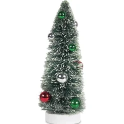 Flocked Trees with Ornaments