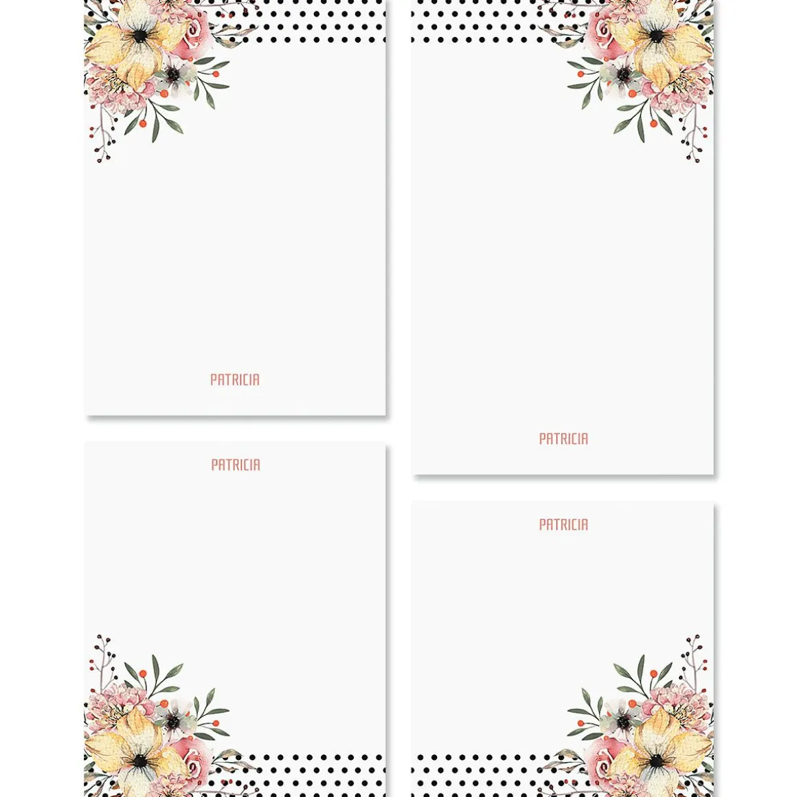 Floral Dots Notepads