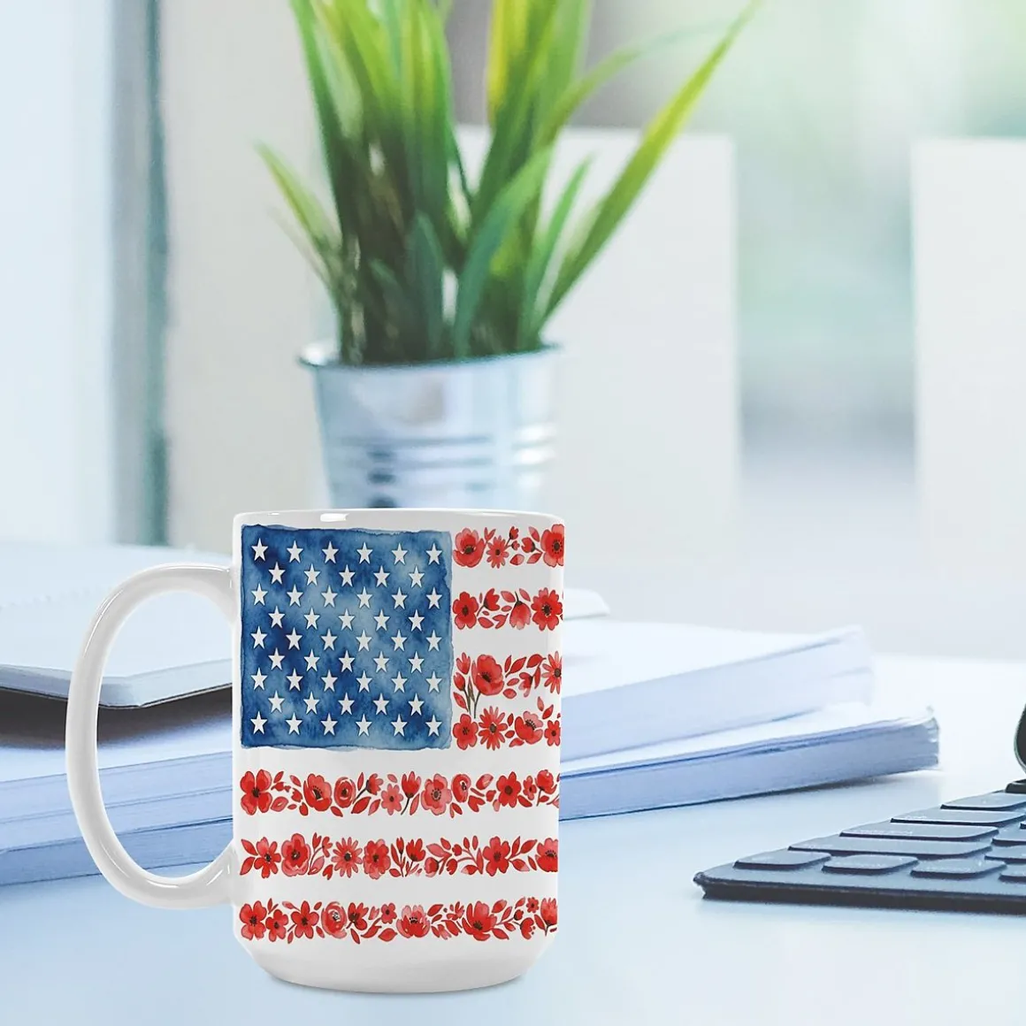 Floral Flag Mug